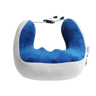 Premium U-Shaped Portable Trip Neck Pillow Wielofunkcyjny regulowany pianka pamięciowa Masaż ciepło