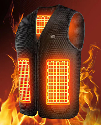 Mężczyźni S WinterVest Jacket z USB zasilany elektryczny podgrzewany kamizelka i zaawansowana technologia grzewcza