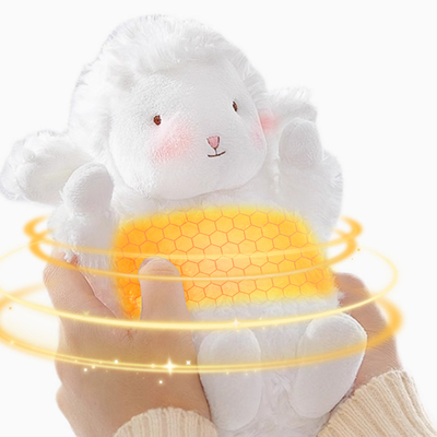 Nigdy nie bądź bez ciepła i energii z naszą uroczą owczarką plushie hand warmer power bank