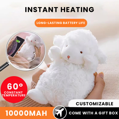 Nigdy nie bądź bez ciepła i energii z naszą uroczą owczarką plushie hand warmer power bank