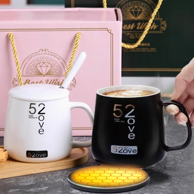 Wielofunkcyjny podgrzewacz kubek USB Smart Travel Bottle Heating Plate z bezprzewodowym ładowaniem