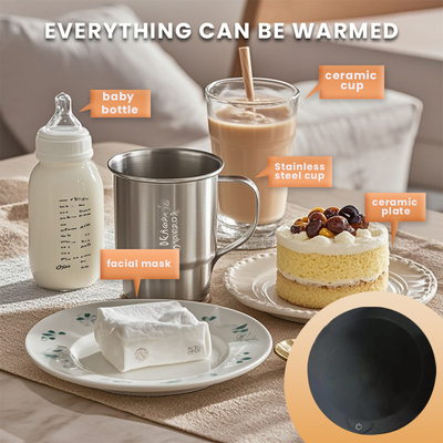 Wielofunkcyjny podgrzewacz kubek USB Smart Travel Bottle Heating Plate z bezprzewodowym ładowaniem