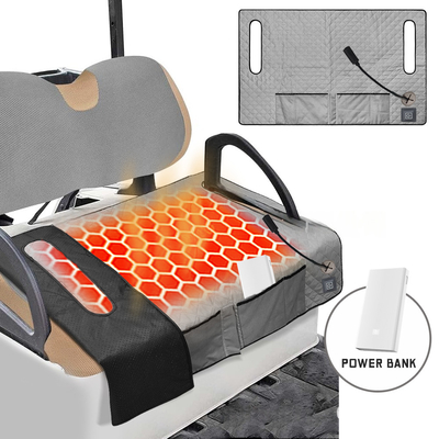 Ochrona przed przegrzaniem Podkładka grzewcza golfowa dla wózków golfowych Poduszka grzewcza fotelika do siedzeń Washable Material DC/AC źródło zasilania