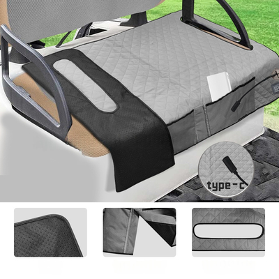 Ochrona przed przegrzaniem Podkładka grzewcza golfowa dla wózków golfowych Poduszka grzewcza fotelika do siedzeń Washable Material DC/AC źródło zasilania