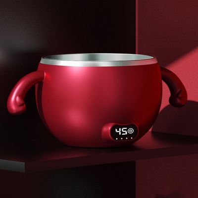 300ml Miska do podgrzewania jedzenia dla niemowląt HW01 Przenośny elektryczny duży pojemnik ze stali nierdzewnej do podgrzewania jedzenia dla niemowląt w podróży