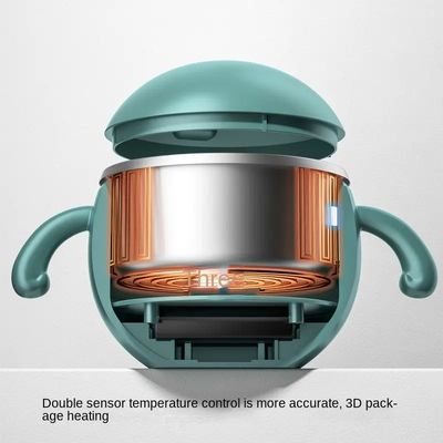 300ml Miska do podgrzewania jedzenia dla niemowląt HW01 Przenośny elektryczny duży pojemnik ze stali nierdzewnej do podgrzewania jedzenia dla niemowląt w podróży