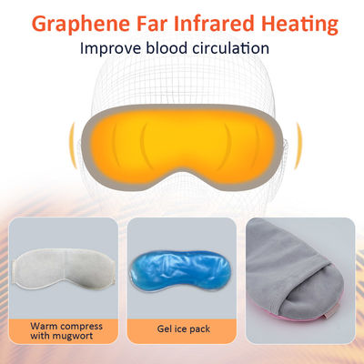 Bezprzewodowa, grafenowa, samonagrzewająca się maska na oczy z kojącym ciepłem i zimnym okładem na suche oczy, jęczmień, relaks zmęczonych oczu