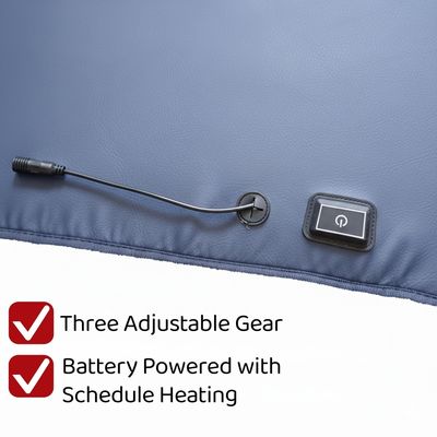 Podgrzewana poduszka grzewcza do wózka golfowego z materiałem PU, trzema ustawieniami temperatury i 4-godzinnym automatycznym wyłącznikiem czasowym dla ciepła