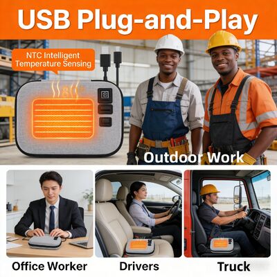 Przenośny składany worek grzewczy z folii aluminiowej i technologią grzewczą z napędem USB