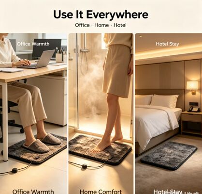 Drying Foot Mat Equipped with Stable DC Input Power Supply and Consumption Ideal for Continuous in Multiple Daily Scenarios