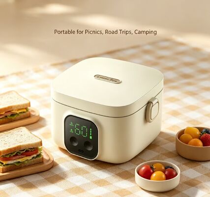 Wielotemperaturowy podgrzewacz do lunchu USB, przenośny podgrzewacz do żywności ze stali nierdzewnej 304, 3-4 godziny utrzymywania ciepła, pojemnik 500 ml do podgrzewania żywności na zewnątrz podczas podróży i biwakowania