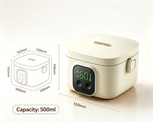 Home Electric Heating Lunch Box, Mini Portable Food Warmer, 304 stali nierdzewnejSzybkie ogrzewanie, oszczędność miejsca dla domowej kuchni rodzinnej