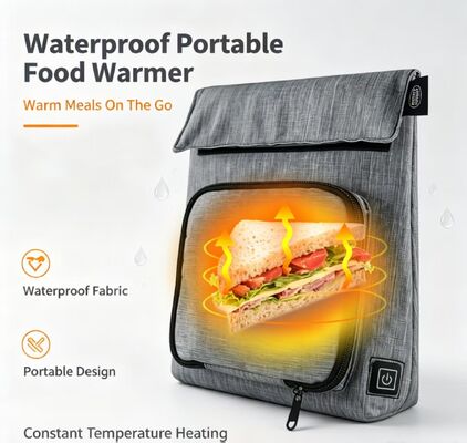 Podgrzewacz pokarmowy podgrzewacz wodoszczelny USB, przenośny 3 poziomy 50-59°C Zmienną temperaturę worek grzewczy, zmywalny zdejmowalny ładowarka podgrzewacz pokarmowy do podróży