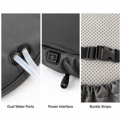 24V Golf Cart Dual-Mode Seat Cover, Water Cooling and Graphene Heating, Waterproof Bench Seat Cover z paskami i zewnętrzną skrzynką chłodzącą, logo i opakowanie w kolorze