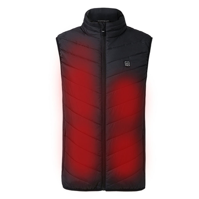 Mężczyźni S WinterVest Jacket z USB zasilany elektryczny podgrzewany kamizelka i zaawansowana technologia grzewcza