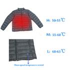 Płaszcz zimowy Podgrzewana kurtka zasilana elektrycznie przez USB 6 elementów grafenowych Z zamkiem błyskawicznym