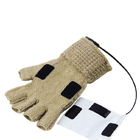 5W Zmywalne elektryczne podgrzewane rękawiczki bez palców Dalekiej podczerwieni Usb na zimę