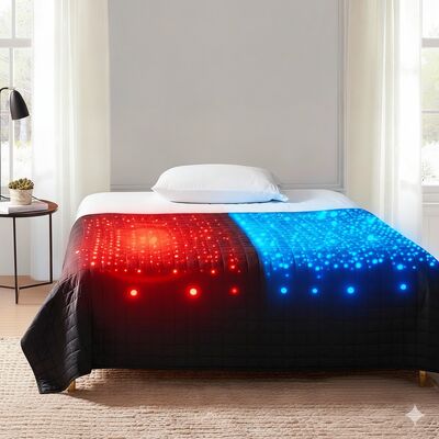 Inteligentny koc termiczny Sheerfond Cooled Blanket z przepływem powietrza dla osób, którym jest gorąco w nocy