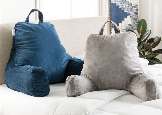 Poduszka do czytania z pianki rozdrobnionej z funkcją ogrzewania, elektryczna poduszka na łóżko z podłokietnikami