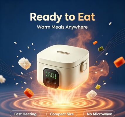 Wielotemperaturowy podgrzewacz do lunchu USB, przenośny podgrzewacz do żywności ze stali nierdzewnej 304, 3-4 godziny utrzymywania ciepła, pojemnik 500 ml do podgrzewania żywności na zewnątrz podczas podróży i biwakowania