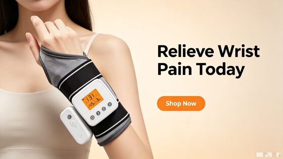 Opieka nad nadgarstkiem terapii podgrzewanej, uchwyt nadgarstka do masażu wibracyjnego z 3 poziomami ciepła i czasem, 3000mAh USB Wreadable Wrist Heating Wrap